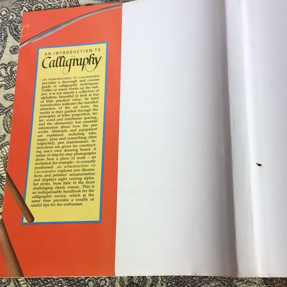 An Introduction to Calligraphy vintage lrg hardcover book 1987 George Evans - Picture 5 of 11